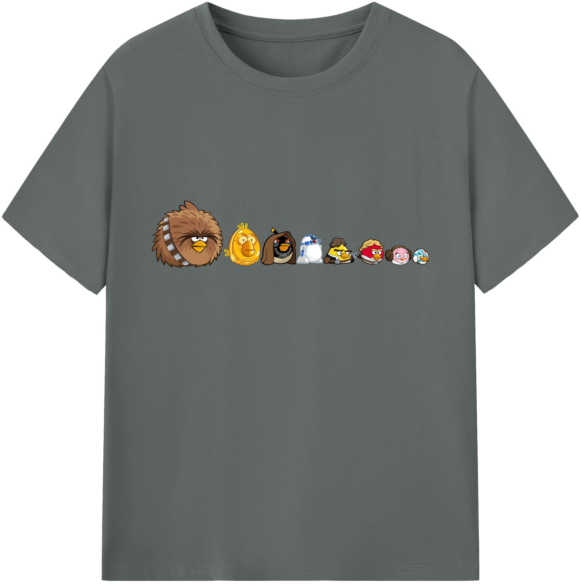 （画像用） Angry Birds アングリーバード 綿100％ メンズ半袖Tシャツ｜肌触りやわらか＆通気性